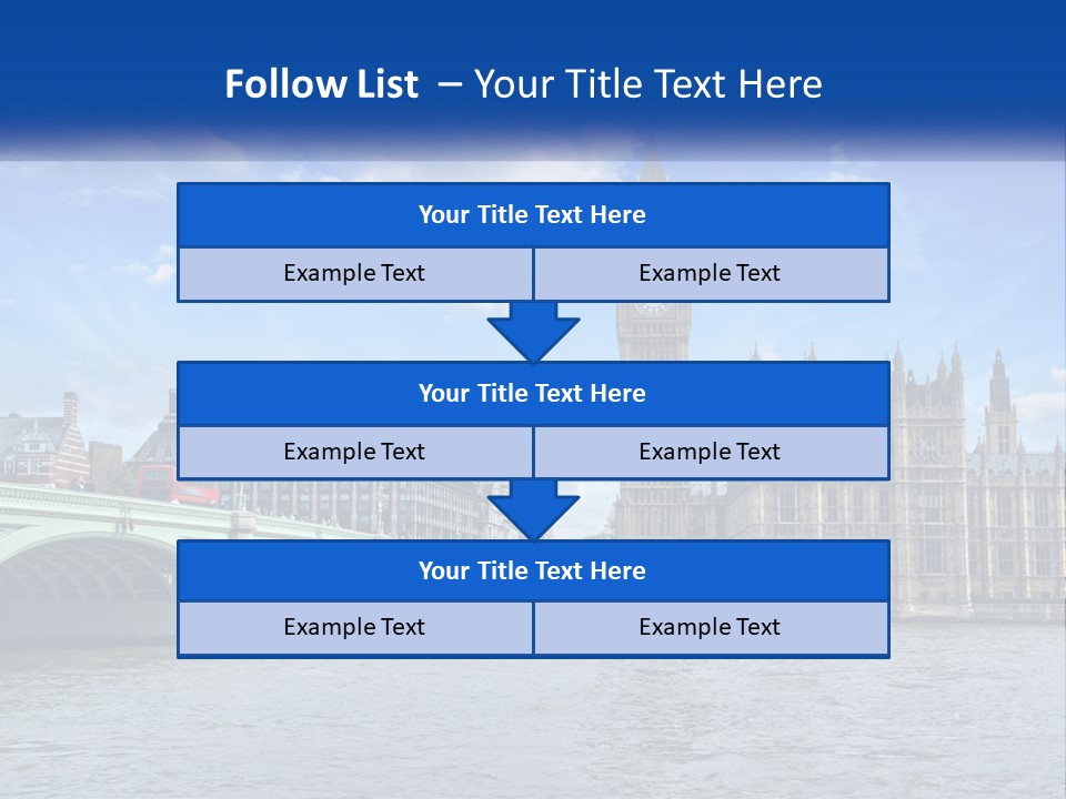 A Picture Of Big Ben And The Houses Of Parliament PowerPoint Template