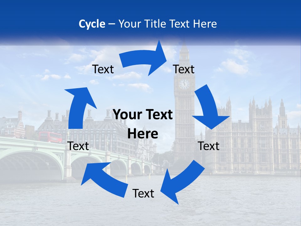 A Picture Of Big Ben And The Houses Of Parliament PowerPoint Template