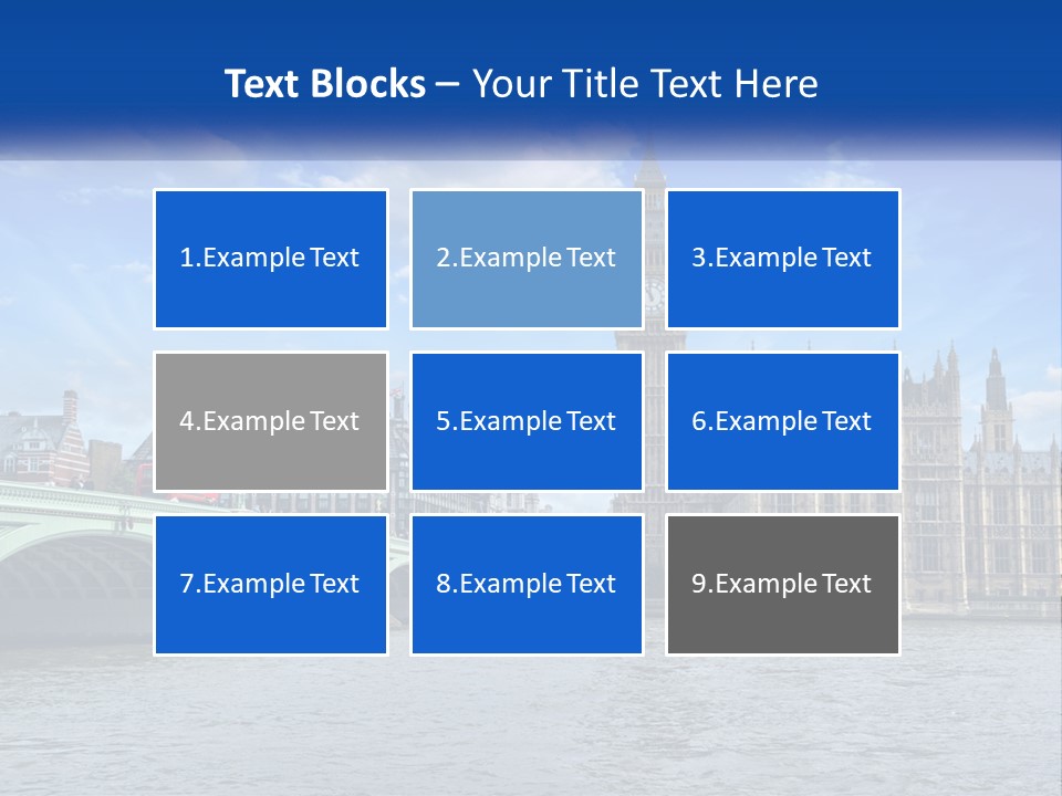 A Picture Of Big Ben And The Houses Of Parliament PowerPoint Template
