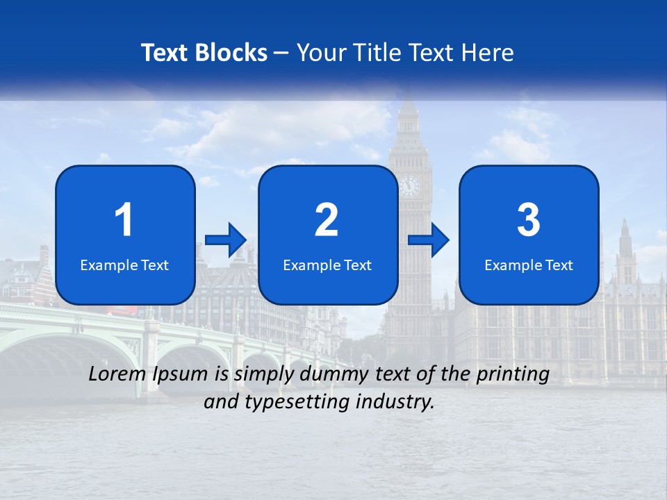 A Picture Of Big Ben And The Houses Of Parliament PowerPoint Template