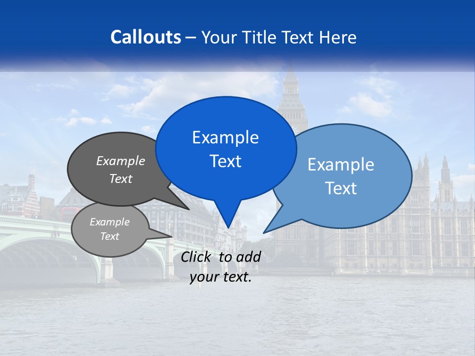 A Picture Of Big Ben And The Houses Of Parliament PowerPoint Template
