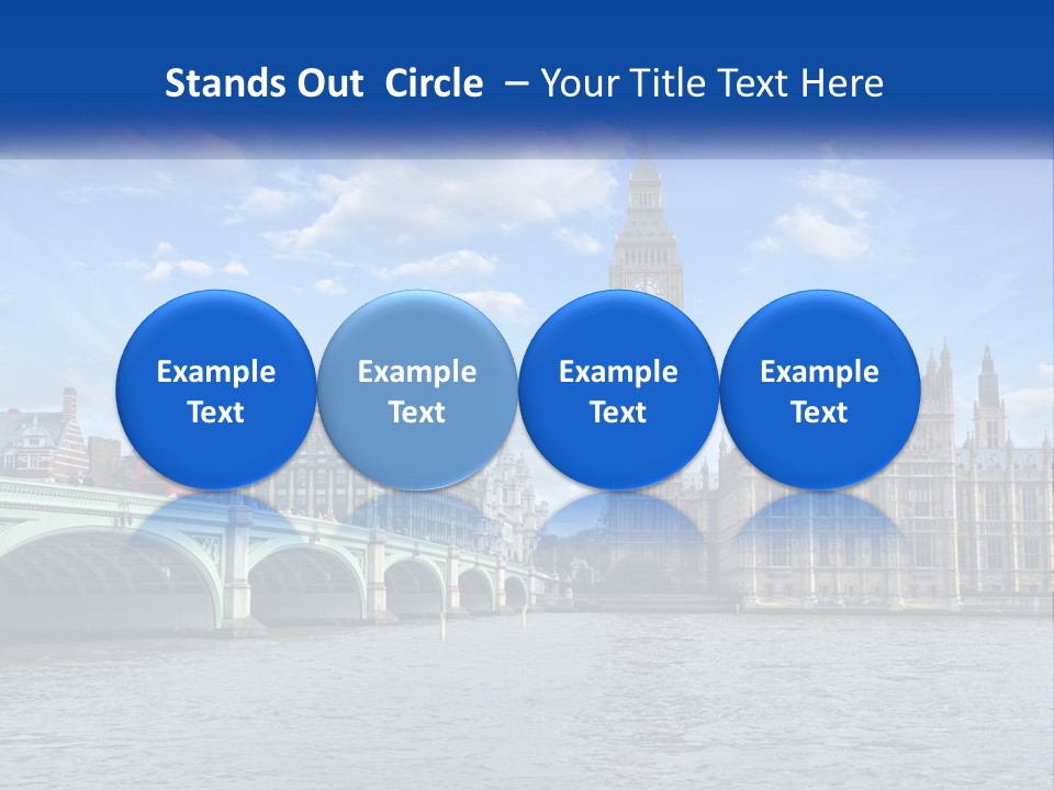 A Picture Of Big Ben And The Houses Of Parliament PowerPoint Template
