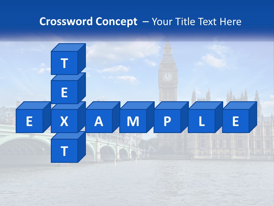 A Picture Of Big Ben And The Houses Of Parliament PowerPoint Template