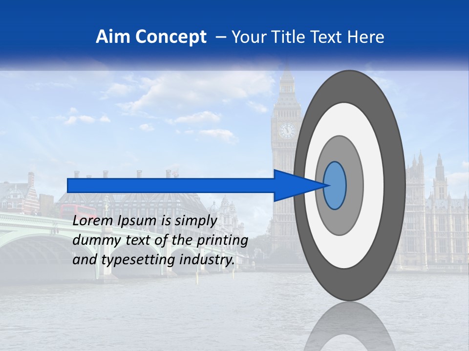 A Picture Of Big Ben And The Houses Of Parliament PowerPoint Template