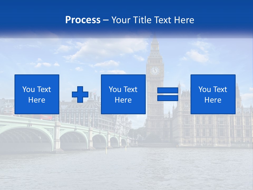 A Picture Of Big Ben And The Houses Of Parliament PowerPoint Template