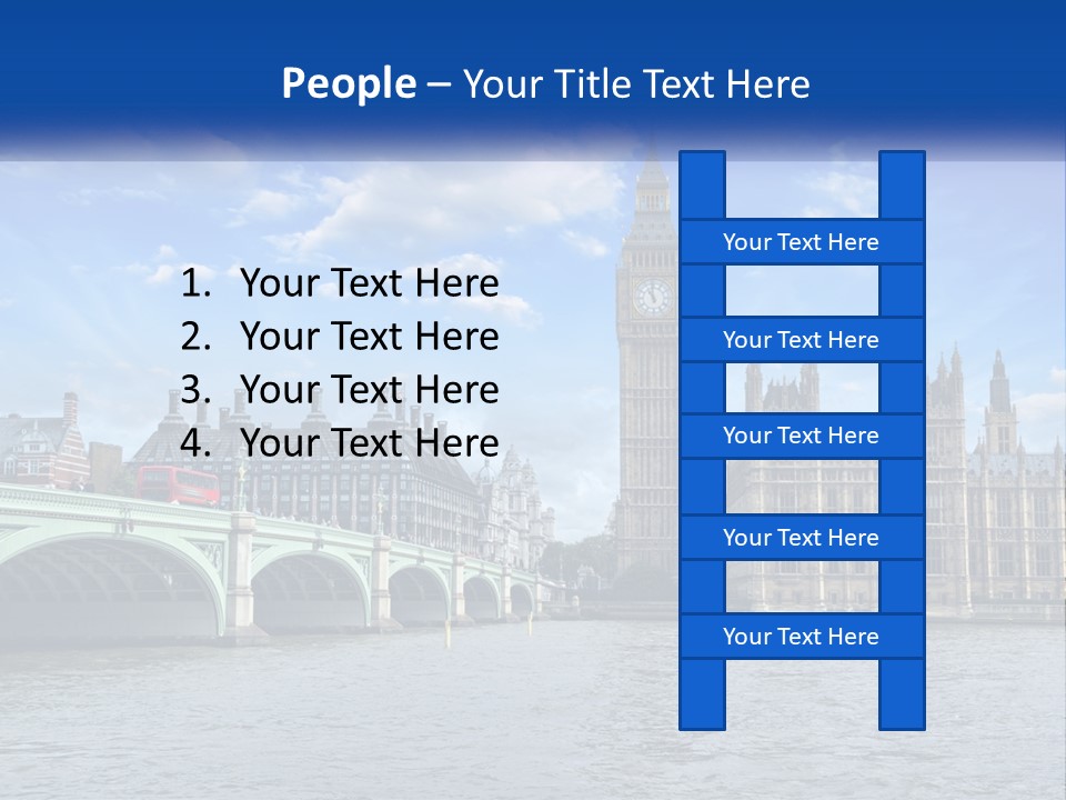 A Picture Of Big Ben And The Houses Of Parliament PowerPoint Template