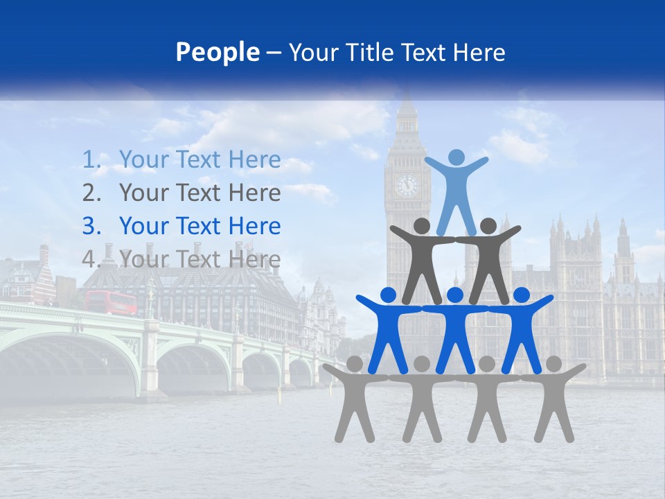 A Picture Of Big Ben And The Houses Of Parliament PowerPoint Template