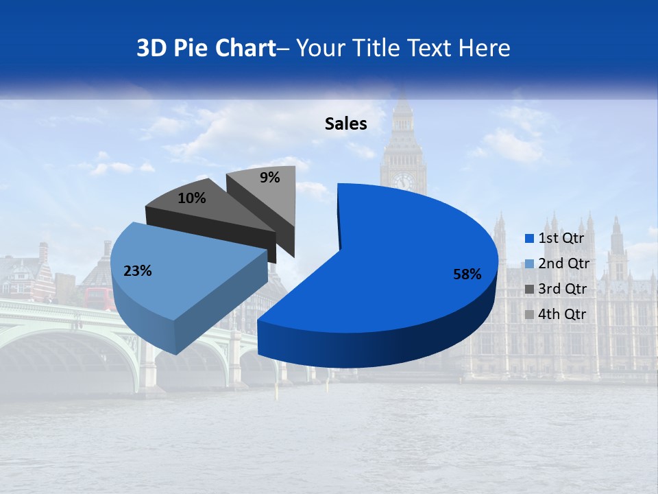 A Picture Of Big Ben And The Houses Of Parliament PowerPoint Template