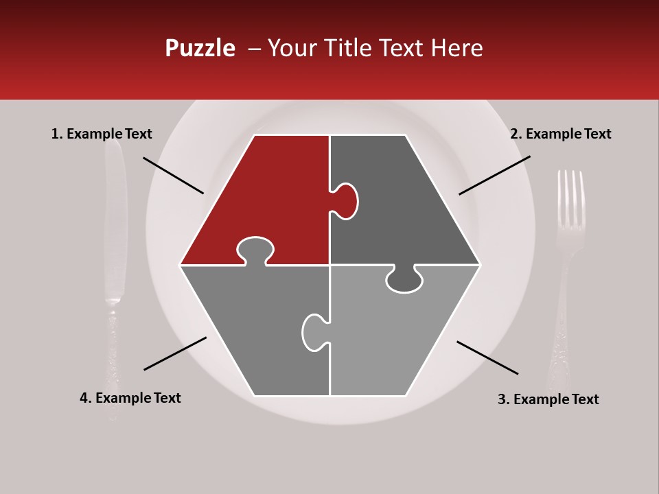 A Plate With A Broken Heart On It PowerPoint Template