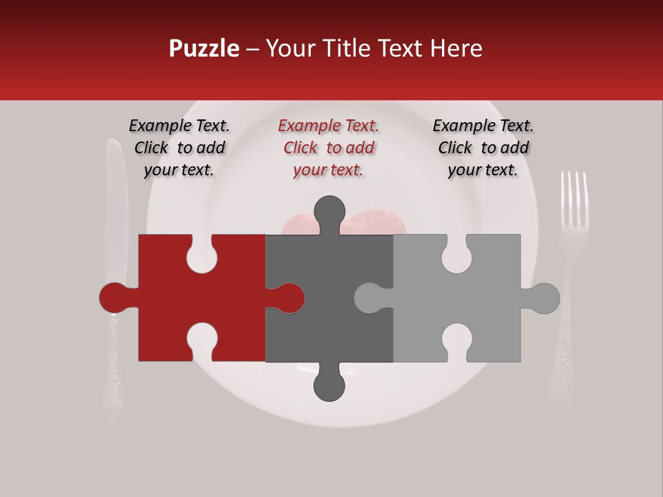 A Plate With A Broken Heart On It PowerPoint Template