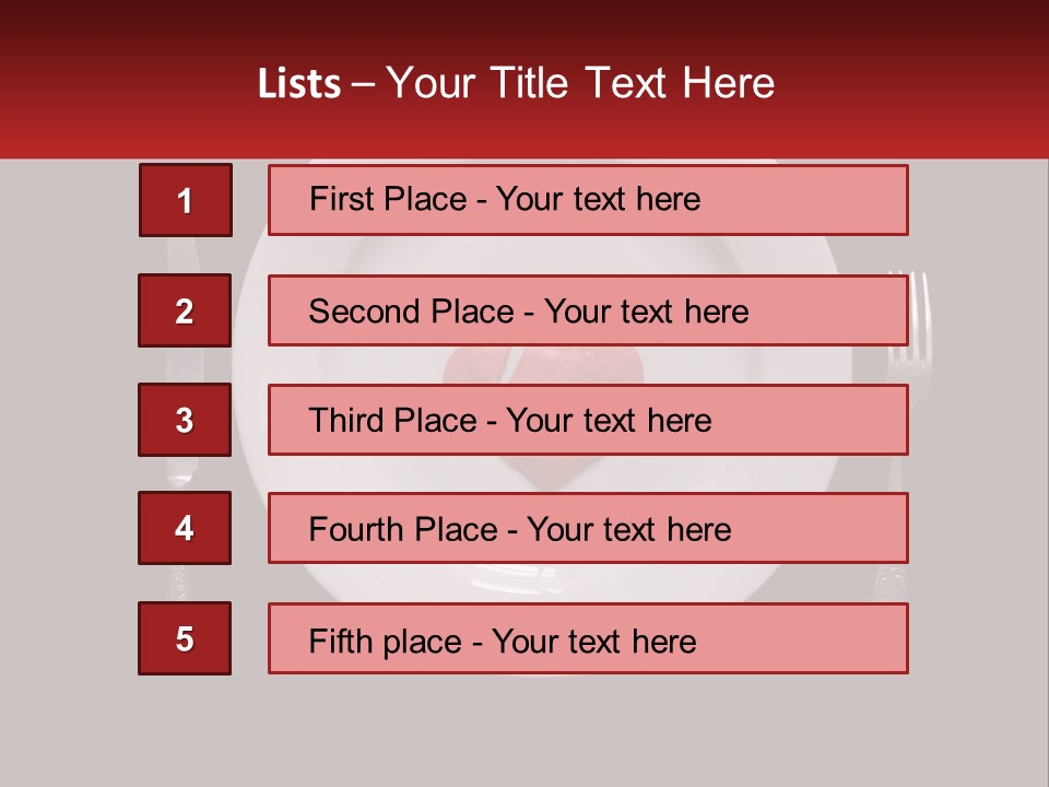 A Plate With A Broken Heart On It PowerPoint Template