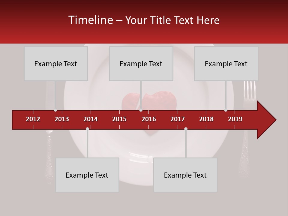 A Plate With A Broken Heart On It PowerPoint Template