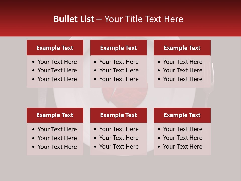 A Plate With A Broken Heart On It PowerPoint Template