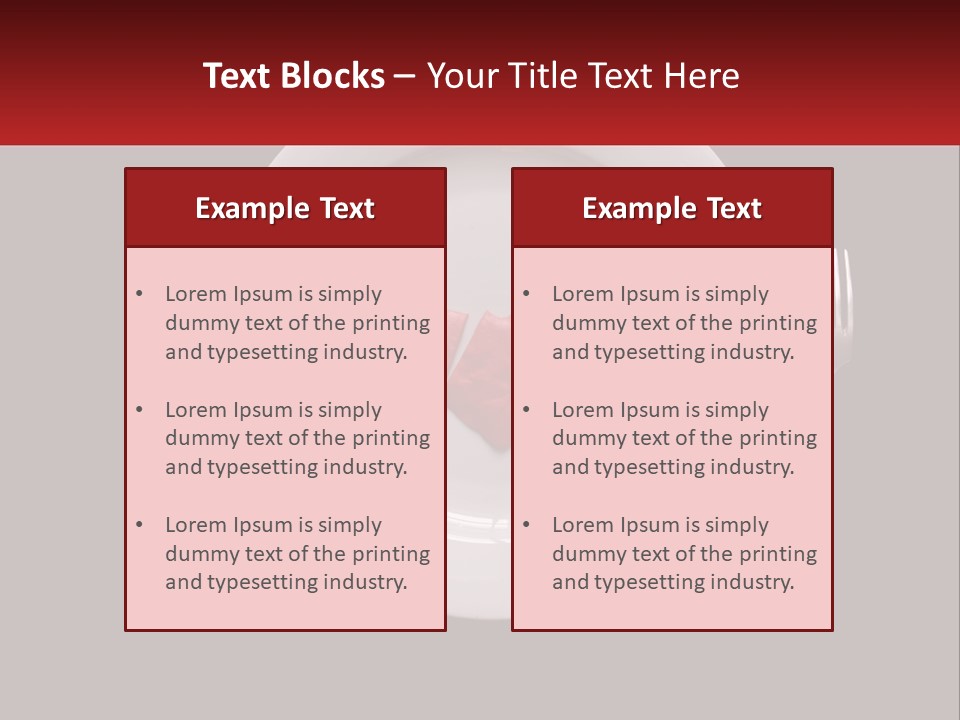 A Plate With A Broken Heart On It PowerPoint Template
