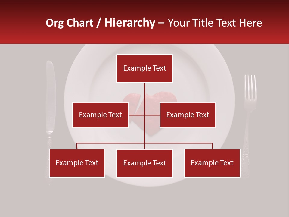 A Plate With A Broken Heart On It PowerPoint Template