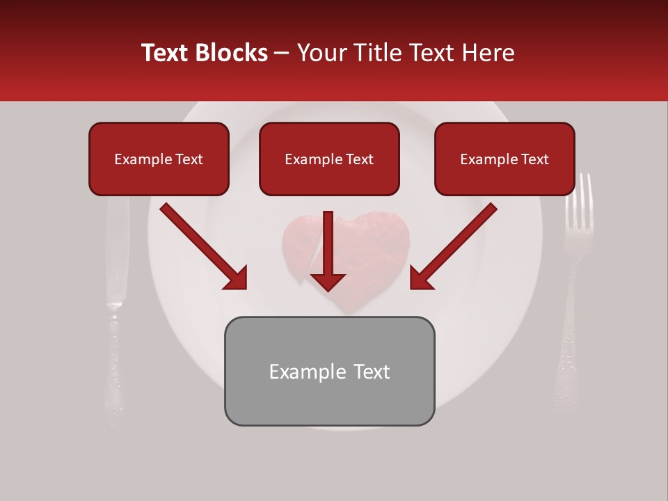 A Plate With A Broken Heart On It PowerPoint Template