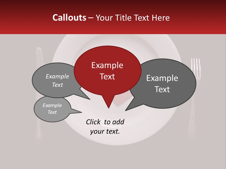 A Plate With A Broken Heart On It PowerPoint Template