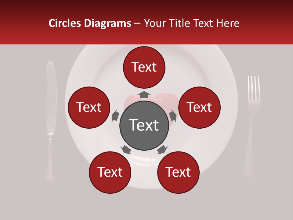 A Plate With A Broken Heart On It PowerPoint Template