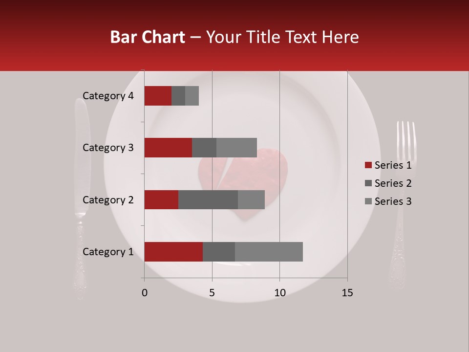 A Plate With A Broken Heart On It PowerPoint Template