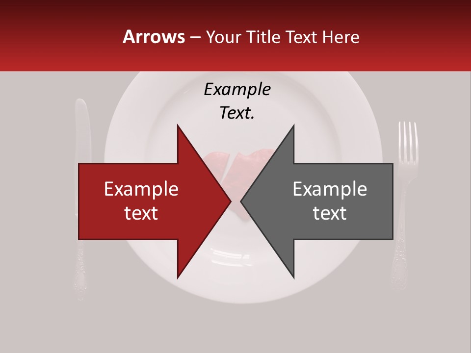 A Plate With A Broken Heart On It PowerPoint Template