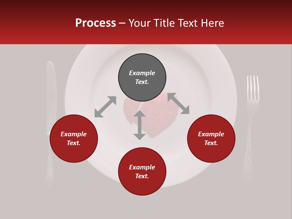 A Plate With A Broken Heart On It PowerPoint Template