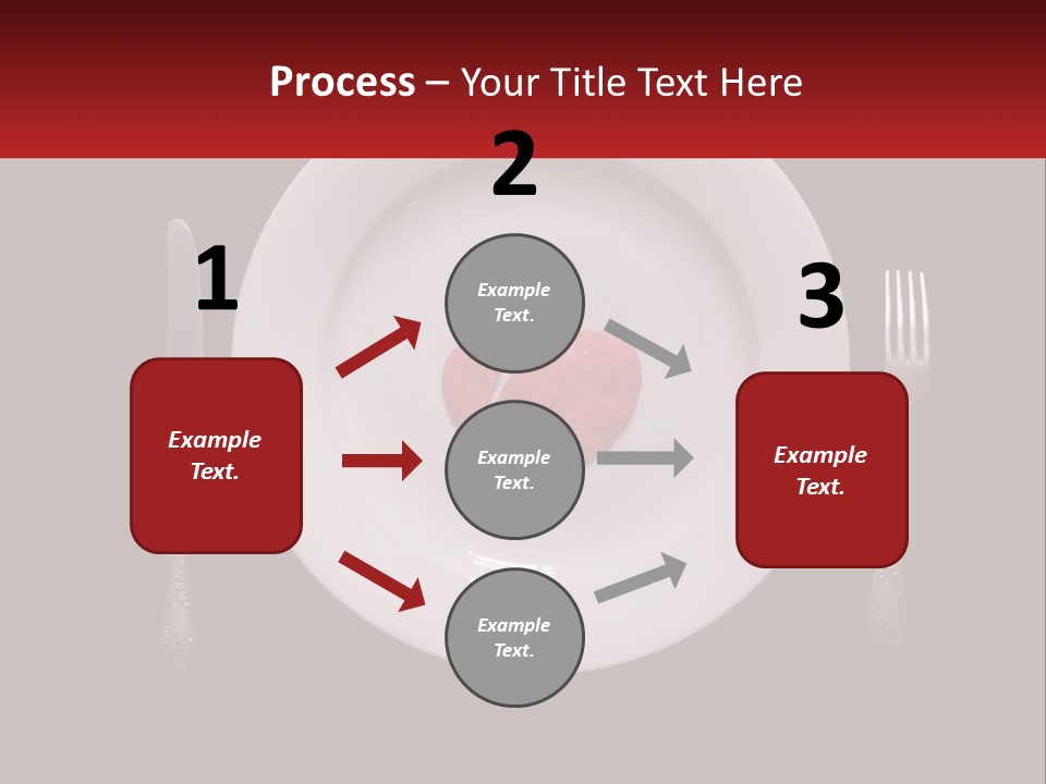 A Plate With A Broken Heart On It PowerPoint Template