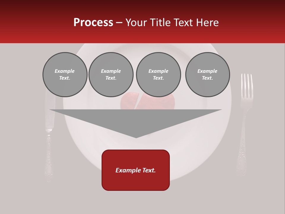 A Plate With A Broken Heart On It PowerPoint Template