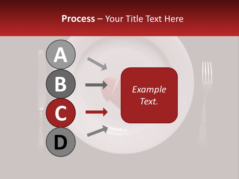 A Plate With A Broken Heart On It PowerPoint Template
