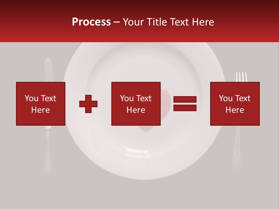 A Plate With A Broken Heart On It PowerPoint Template