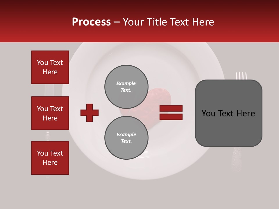 A Plate With A Broken Heart On It PowerPoint Template