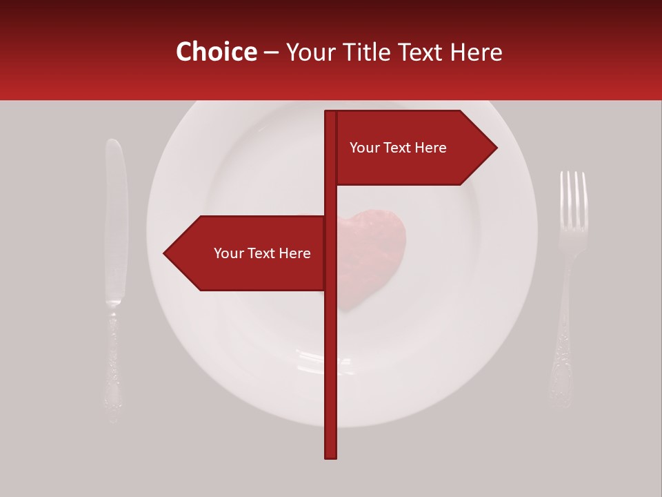 A Plate With A Broken Heart On It PowerPoint Template