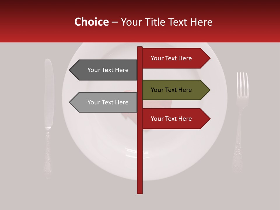 A Plate With A Broken Heart On It PowerPoint Template