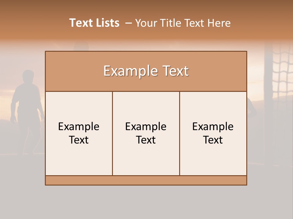 A Group Of People Playing Soccer At Sunset PowerPoint Template