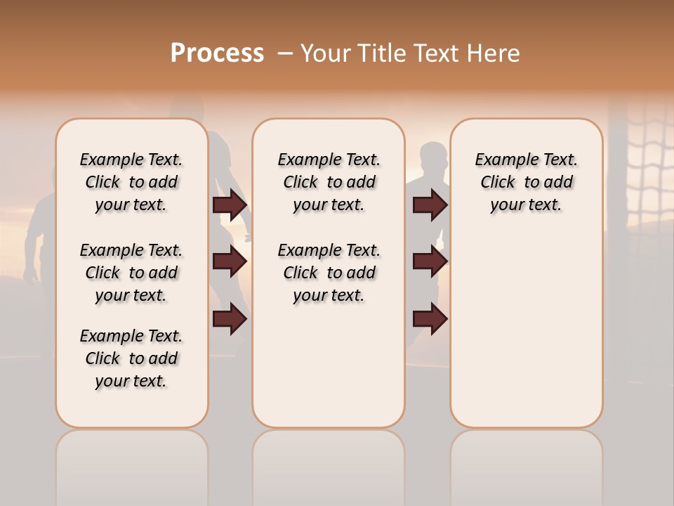 A Group Of People Playing Soccer At Sunset PowerPoint Template