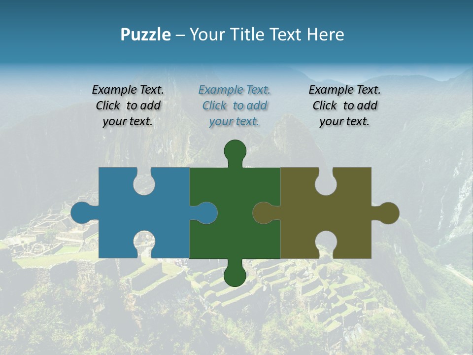 A View Of A Mountain With A Valley In The Background PowerPoint Template