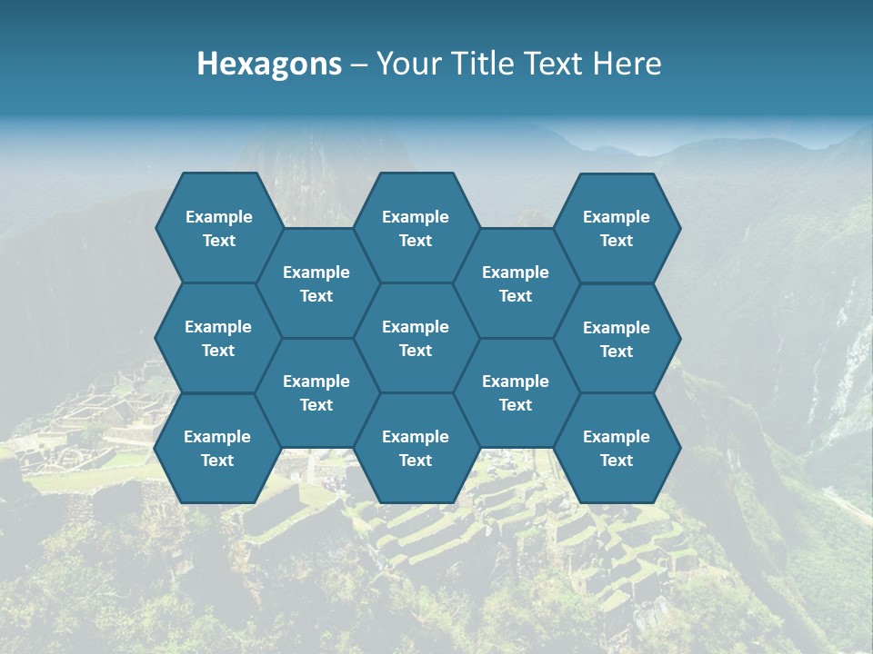 A View Of A Mountain With A Valley In The Background PowerPoint Template