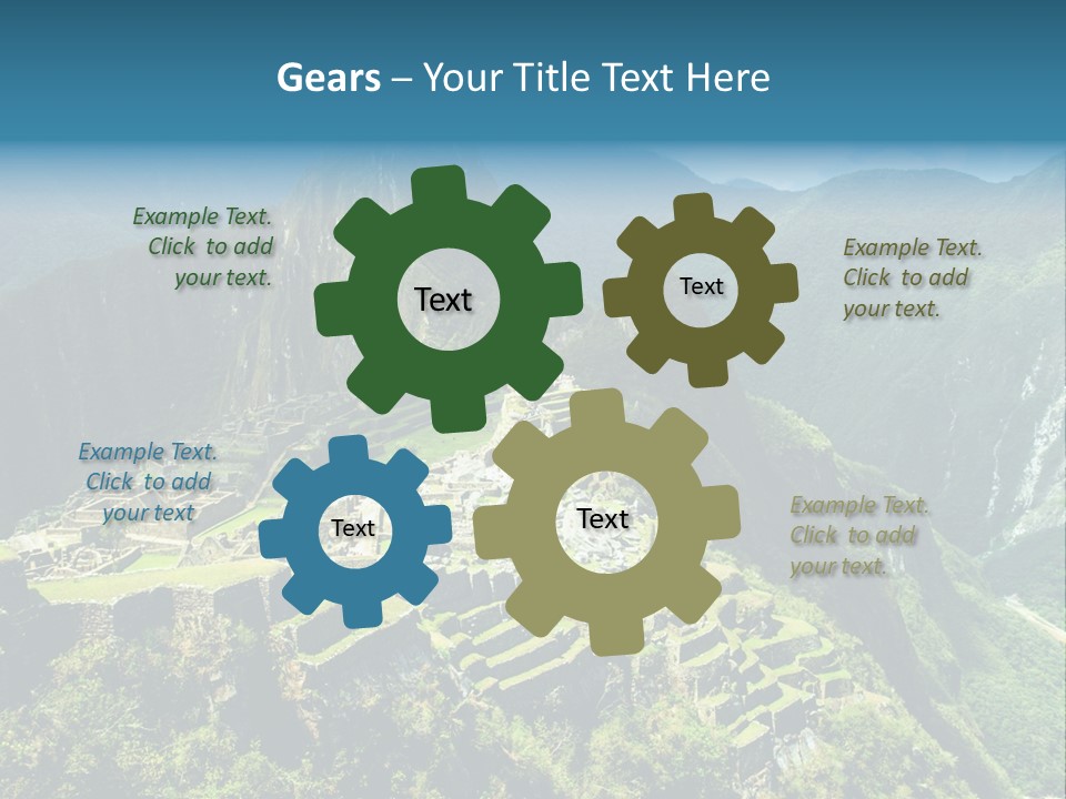 A View Of A Mountain With A Valley In The Background PowerPoint Template