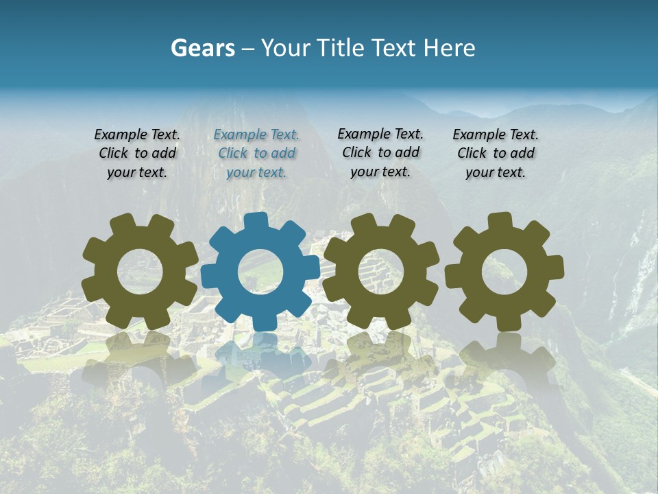 A View Of A Mountain With A Valley In The Background PowerPoint Template