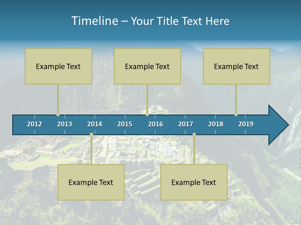 A View Of A Mountain With A Valley In The Background PowerPoint Template
