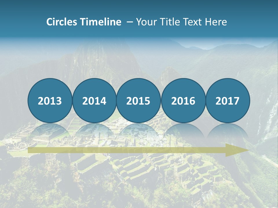 A View Of A Mountain With A Valley In The Background PowerPoint Template