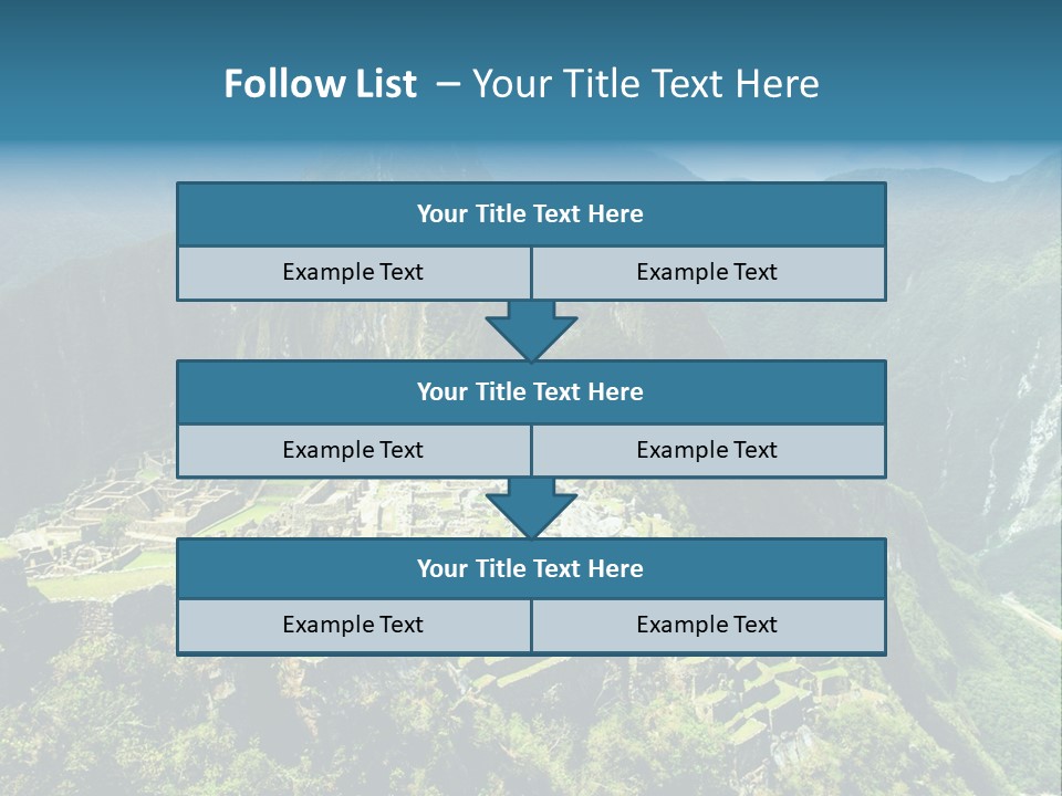 A View Of A Mountain With A Valley In The Background PowerPoint Template