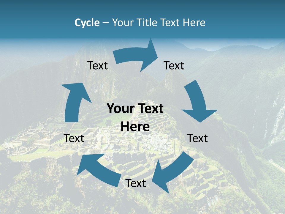 A View Of A Mountain With A Valley In The Background PowerPoint Template