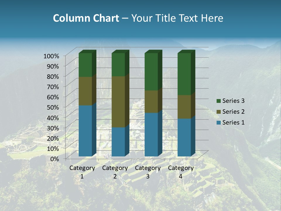 A View Of A Mountain With A Valley In The Background PowerPoint Template