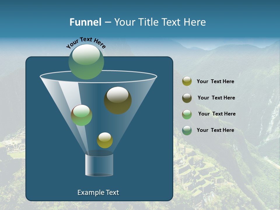 A View Of A Mountain With A Valley In The Background PowerPoint Template