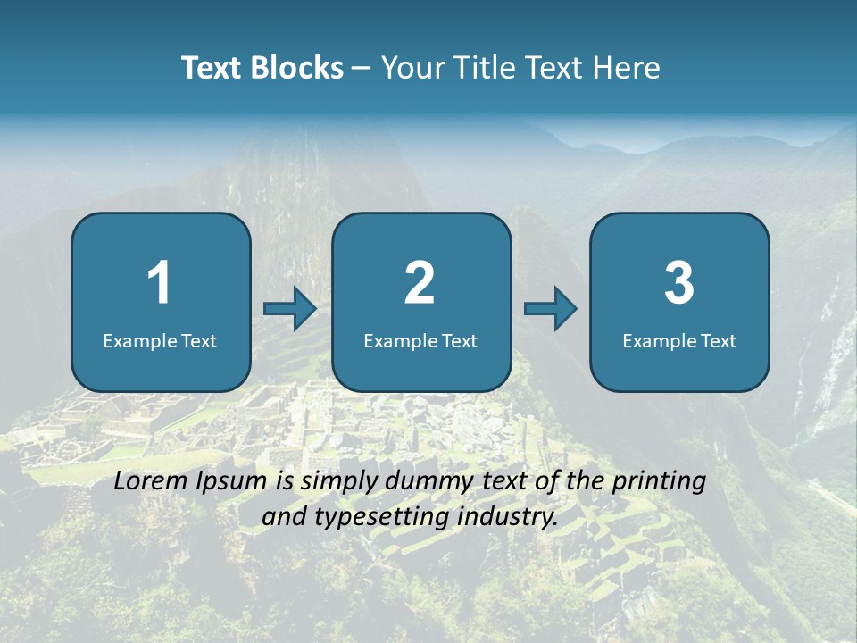 A View Of A Mountain With A Valley In The Background PowerPoint Template