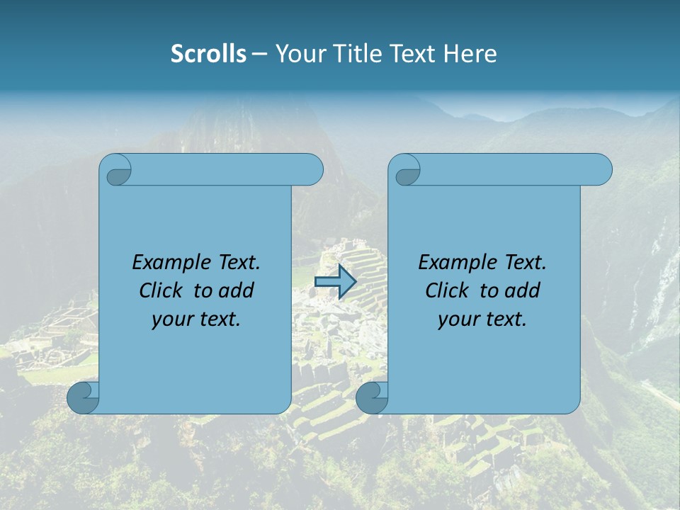 A View Of A Mountain With A Valley In The Background PowerPoint Template