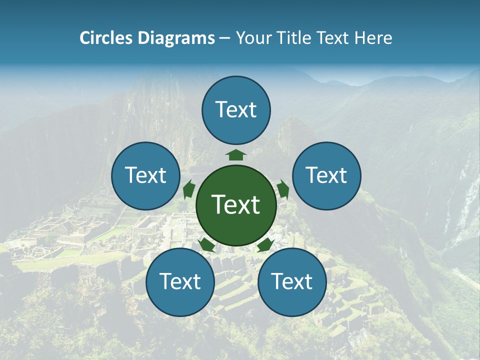 A View Of A Mountain With A Valley In The Background PowerPoint Template