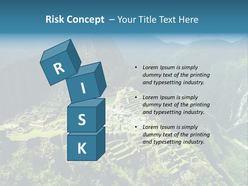 A View Of A Mountain With A Valley In The Background PowerPoint Template
