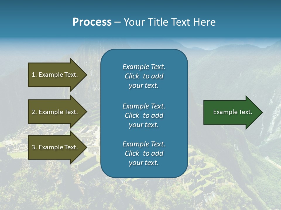 A View Of A Mountain With A Valley In The Background PowerPoint Template