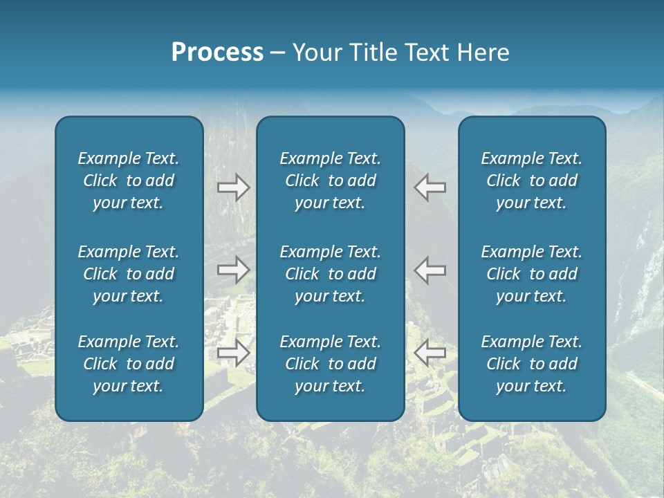 A View Of A Mountain With A Valley In The Background PowerPoint Template